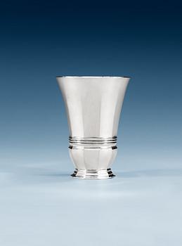 1096. A Georg Jensen vase, Copenhagen 1919, 830/1000 silver. Design nr 295.