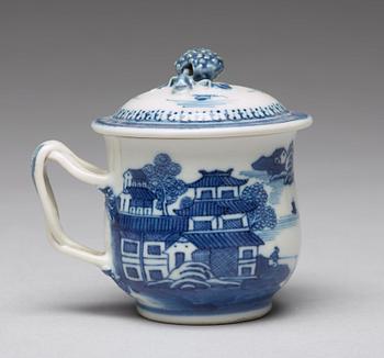 A set of ten blue and white custard cups with covers, Qing dynasty, Qianlong (1736-95).