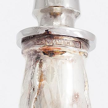 Bestickuppsättning, 35 dlr, silver, "Chippendale", Auran Kultaseppä, Åbo 1989.