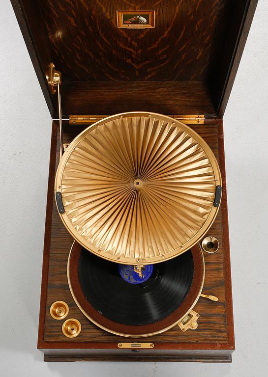 GRAMMOFON, "HMV Model 460 Lumiere", The Gramophone Company Ltd, 1900-talets första hälft.
