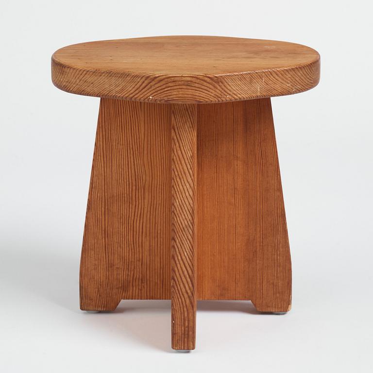 David Rosén, a pine stool 'Berga', Nordiska Kompaniet, Sweden 1930-1940s.