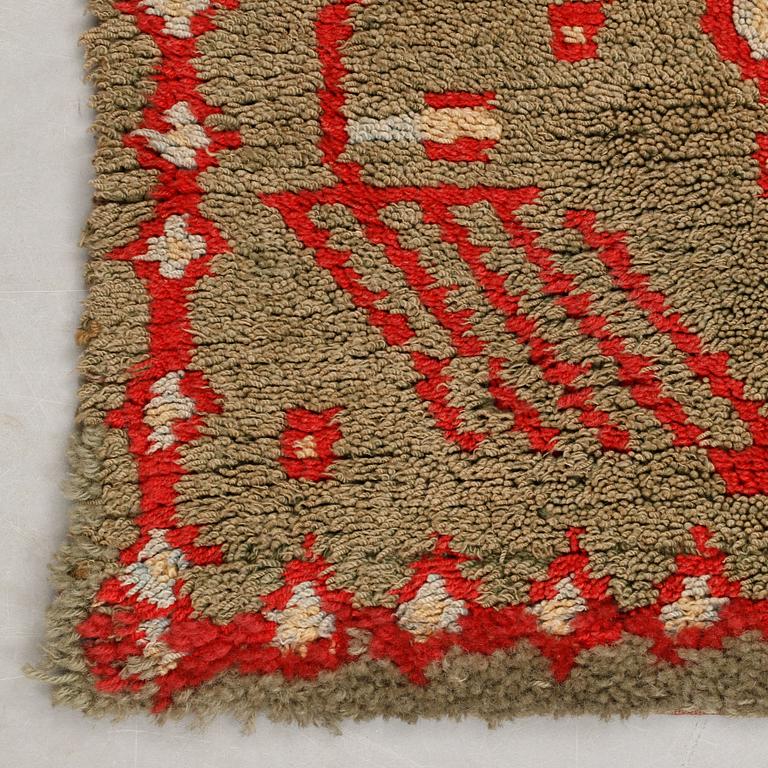 RYA. Knotted pile. 187 x 142 cm. Finland, the first half of the 19th century.