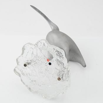 Tapio Wirkkala, an aluminium sculpture of a bird, 'Suokurppa' (Bog snipe), model 'TW 513', Kultakeskus Oy, Finland 1970s.