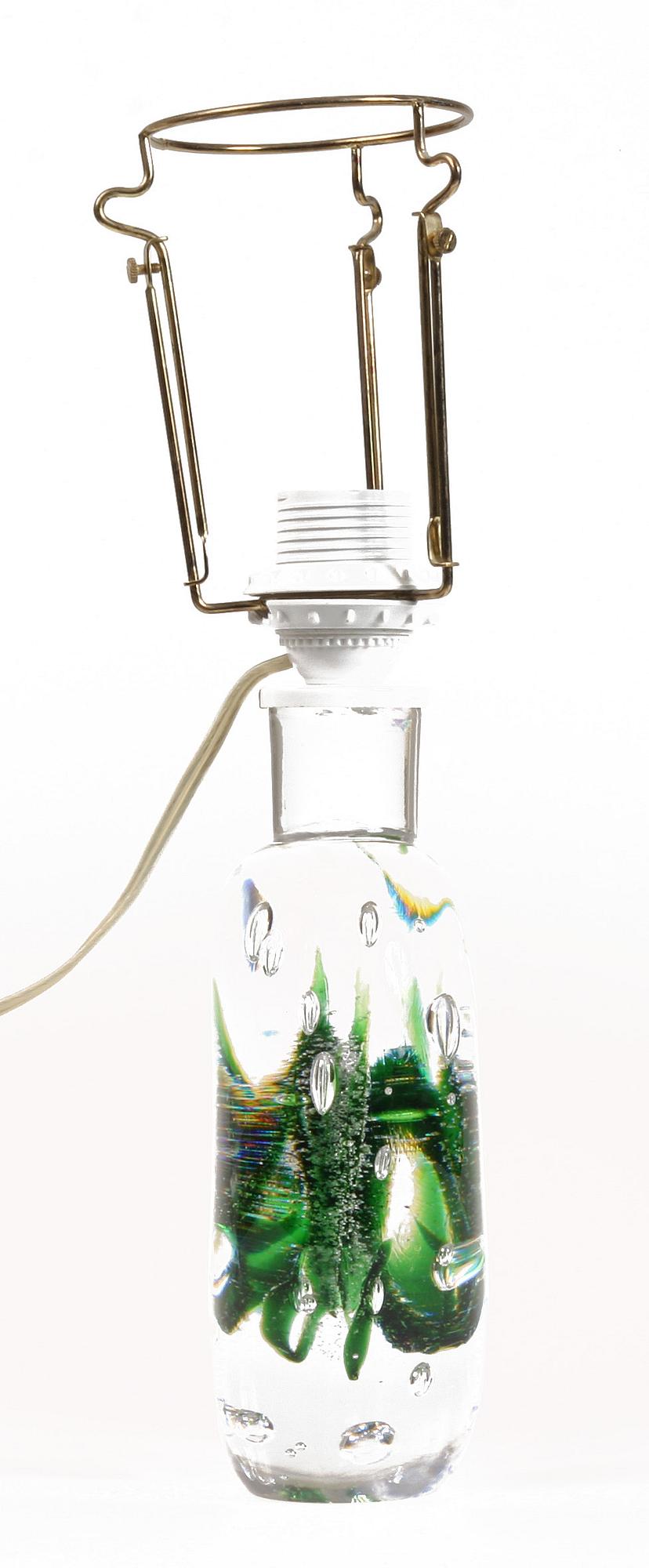 BORDSLAMPA, glas, Vicke Lindstrand, Kosta.