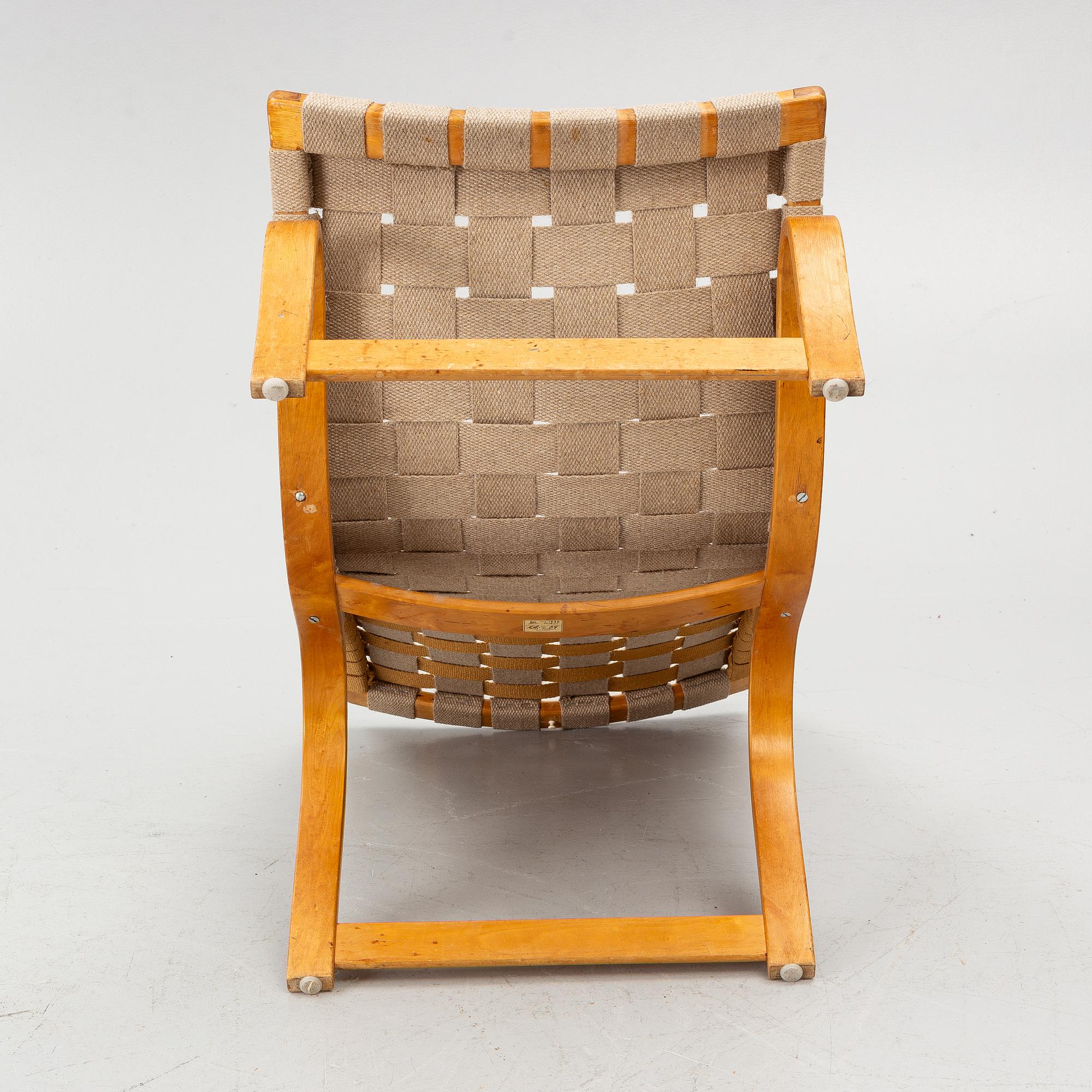 Bruno Mathsson, Lounge chair, model 36, Karl Mathsson, Värnamo 1938.