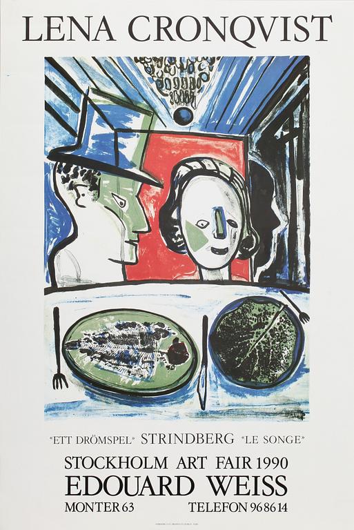 AFFISCH, Lena Cronqvist, 1990.