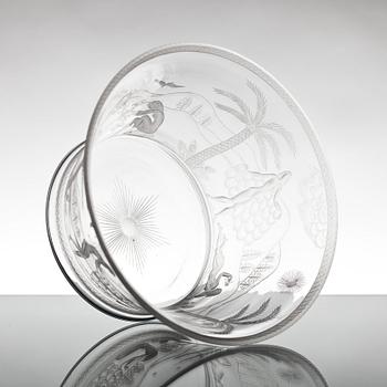 SKÅL, glas, Edvard Hald, Orrefors.