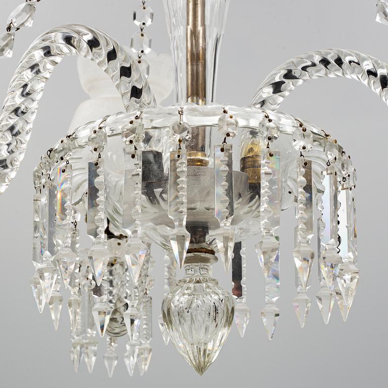 An Oscarian chandelier,Sweden, end of the 19th century.