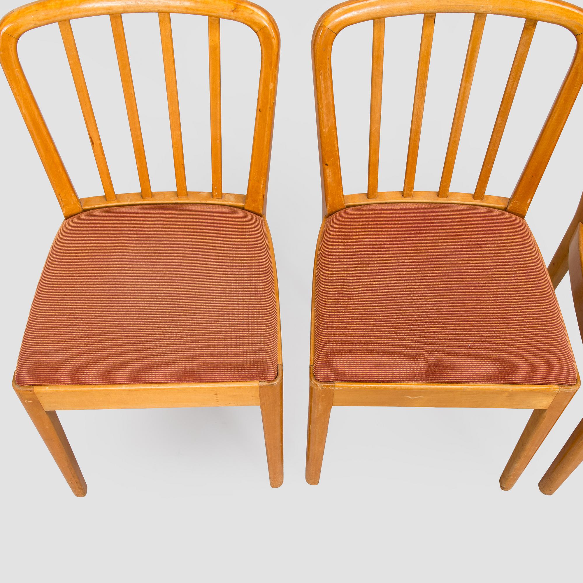 Aino Aalto, Four 1940s chairs for O.Y. Huonekalu-ja Rakennustyötehdas A.B.