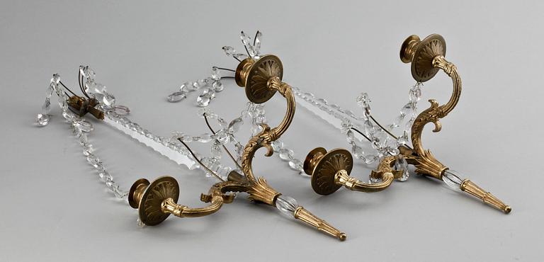 VÄGGLYSTRAR, Louis XVI-stil, 1800/1900-tal.