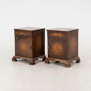 A pair of Art Deco  bedside tables first half of the 20th century.