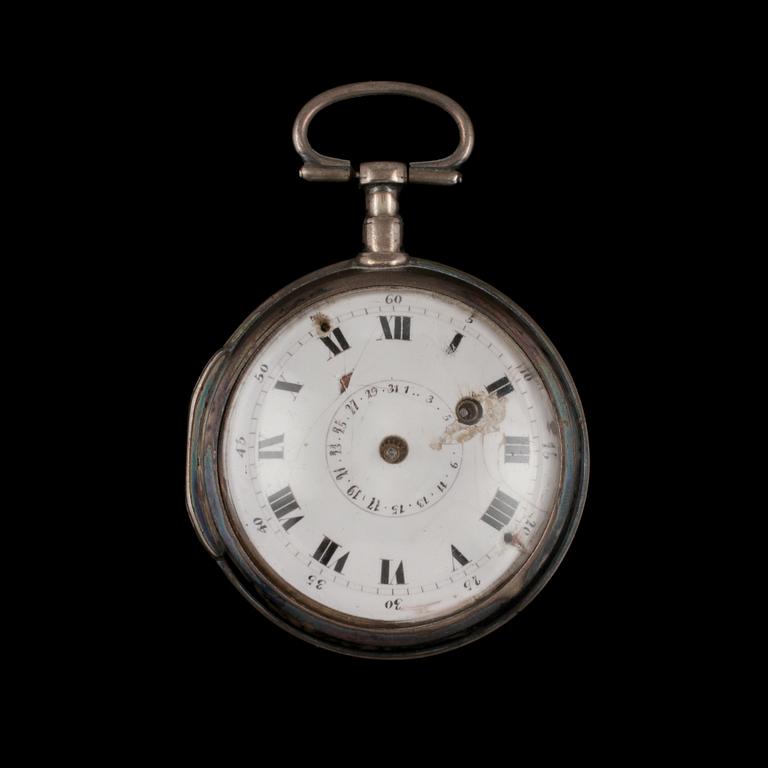 SPINDELUR, silver, 1800-tal.