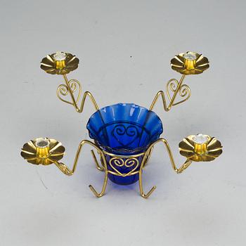 LJUSSTAKAR, 2 + 1 ST, Gunnar Ander, Ystad Metall, samt okänd. 1900-talets mitt.