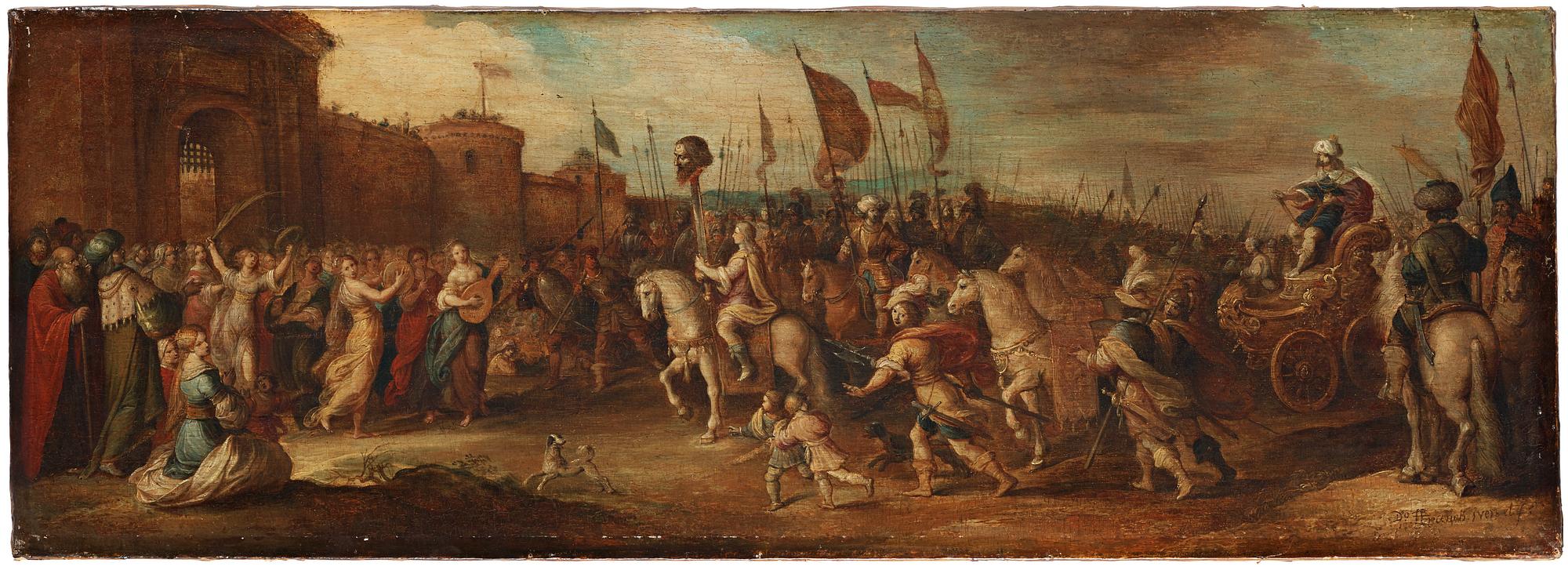 Frans Francken II Hans ateljé, Davids intåg i Jerusalem.