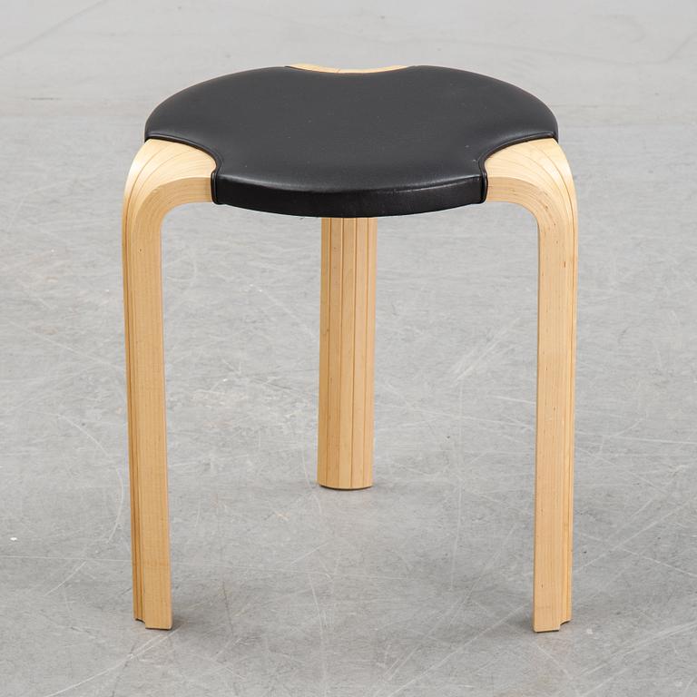 A model Y 601 stool by Alvar Aalto for Artek, dated 2002.