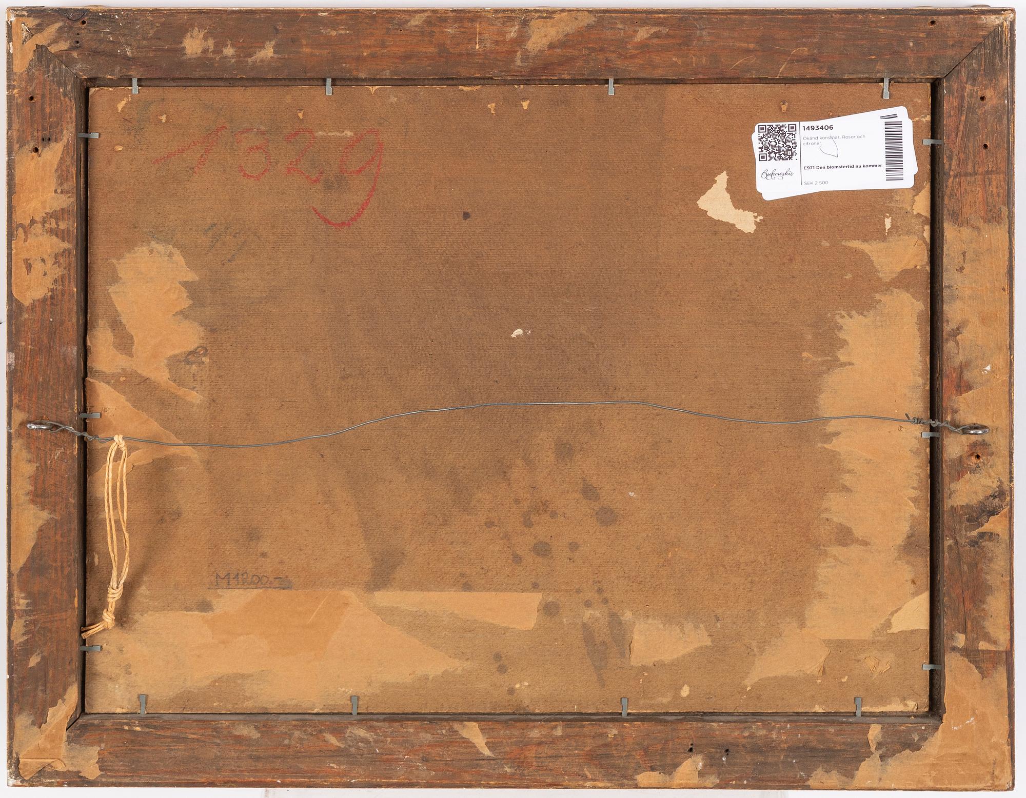 Unknown artist, Roses and lemon.