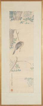 Two Chinese scroll paintings by unidentified artist, ink and colour on paper, 20th Century.