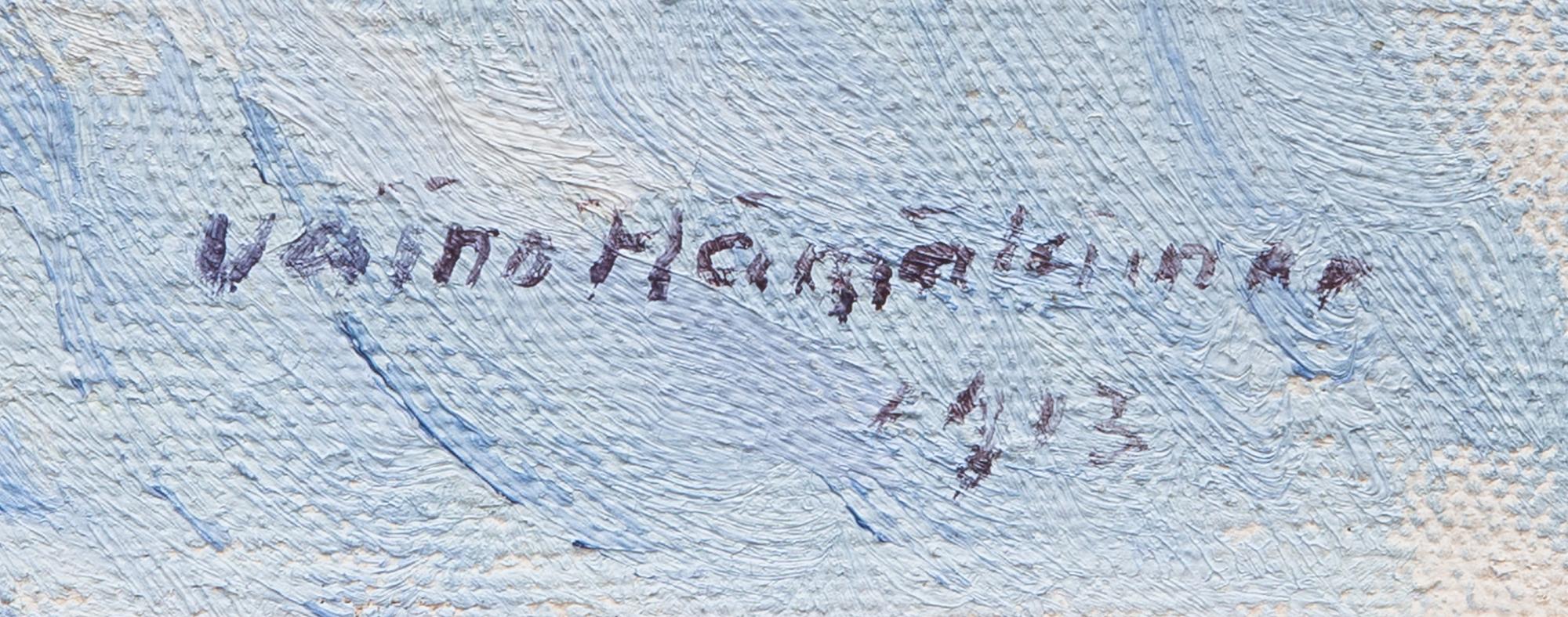 VÄINÖ HÄMÄLÄINEN, oil on canvas, signed and dated 1913.