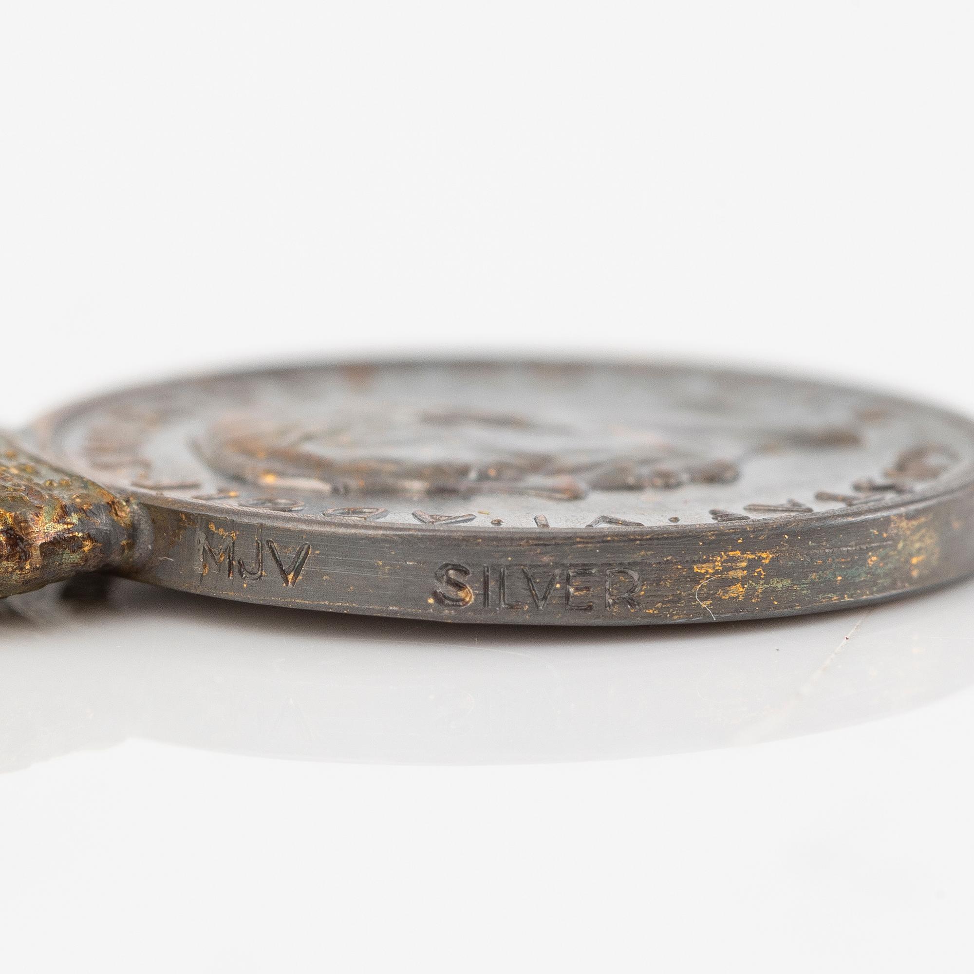 Guldmedalj  Gustaf VI Adolf, Sverige, Kungliga Patriotiska Sällskapet 1964.