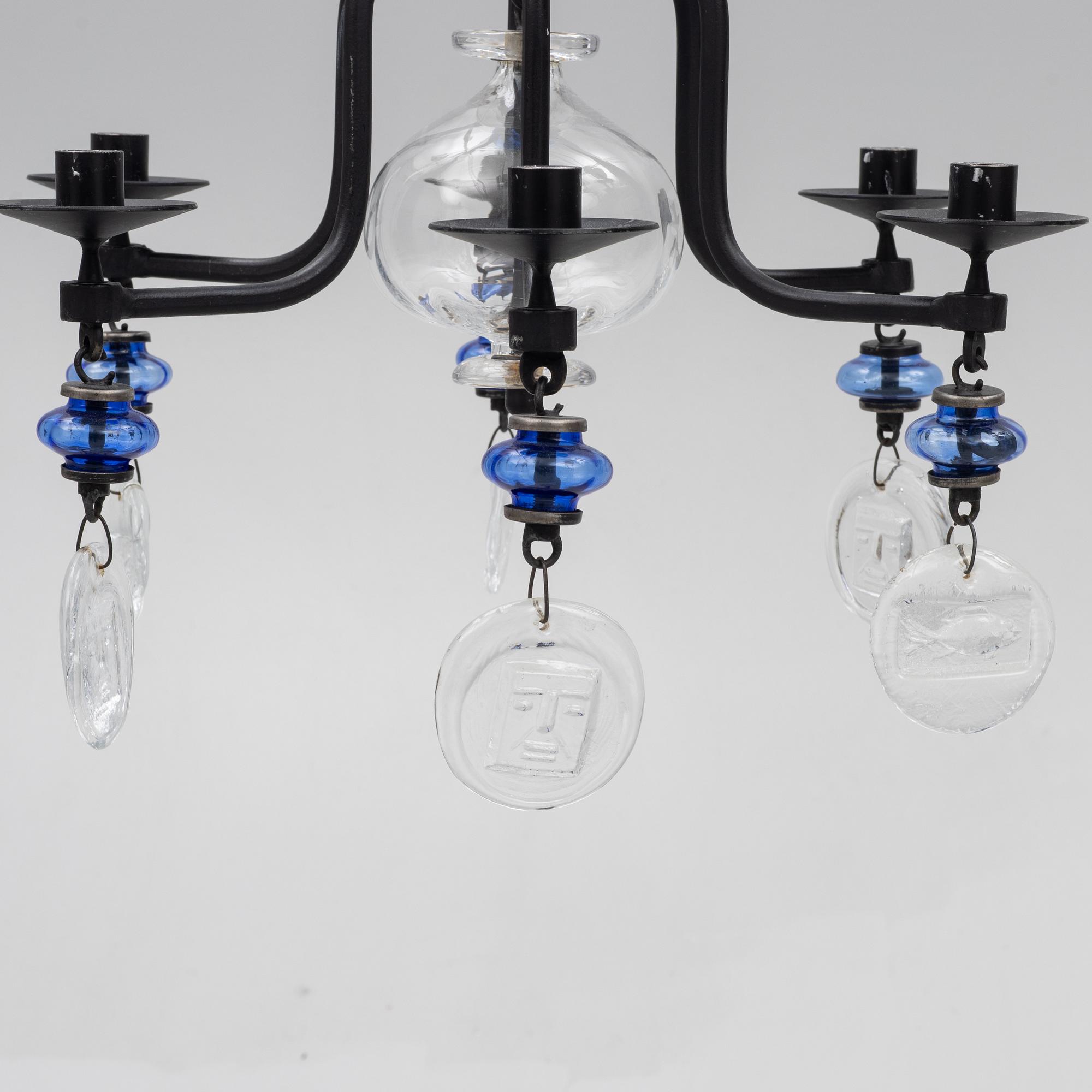 Erik Höglund, a chandelier, Boda Smide.