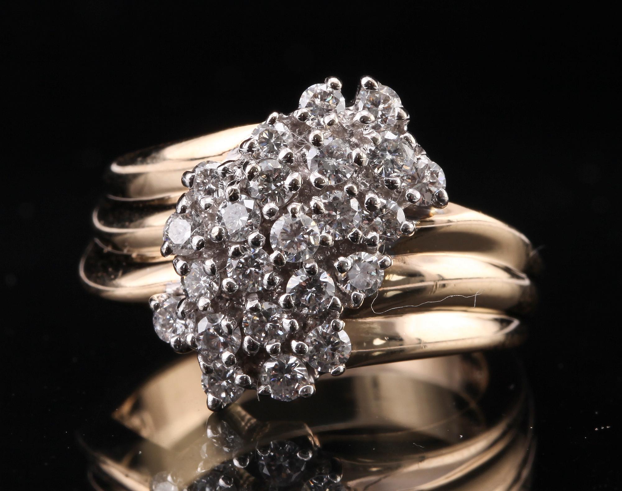 RING, 23 st briljantslipade diamanter, tot ca 0.69 ct.