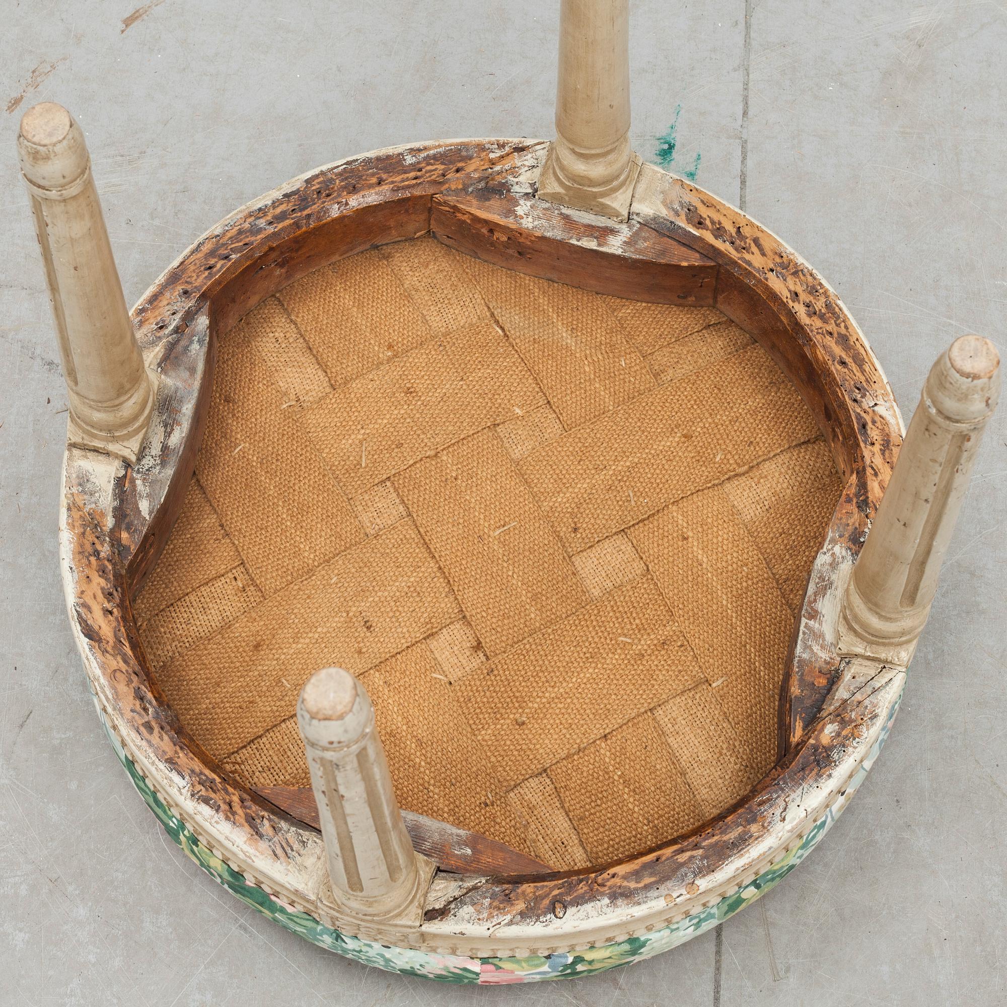 TABURETT, sengustaviansk.