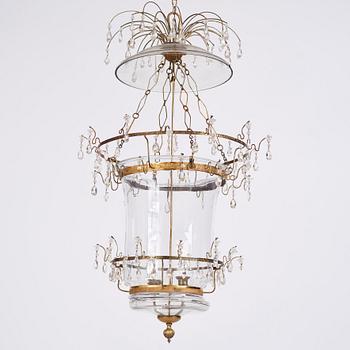 A presumably Russian Louis XVI  two-light lantern.