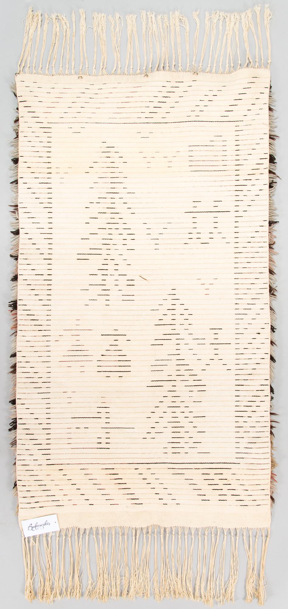 Viola Gråsten, rya, modell för Finska handarbetets vänner. Ca 130 x 70 cm.