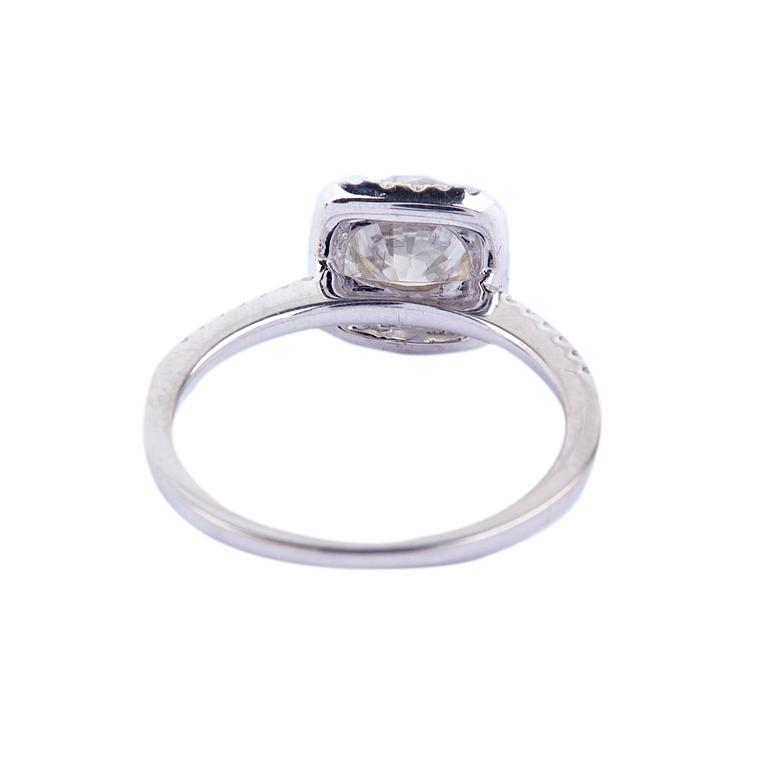 RING, briljantslipad diamant, ca 1.70 ct.