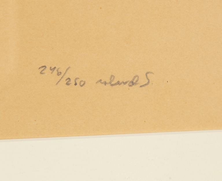 3 lithographs in colors, signed and one numbered.