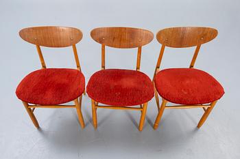 Chairs, 3 pcs, 1950s.