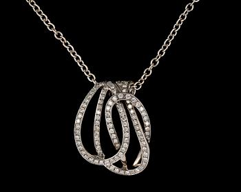 779. PENDANT, brilliant cut diamonds, tot. app. 1.50 cts.