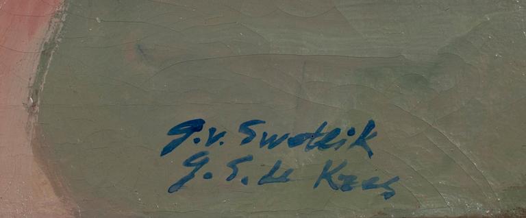 GEORGES VON SWETLIK, olja på duk, sign.