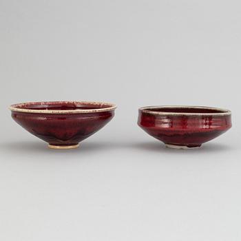 Henning Nilsson, Sven Hofverberg, Höganäs and others, 3 vases and 3 bowls, Sweden, second half of 20th century,