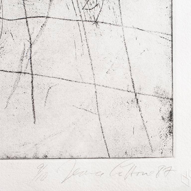 Terence La Noue, etching, signed and numbered 9/10, dated -87.