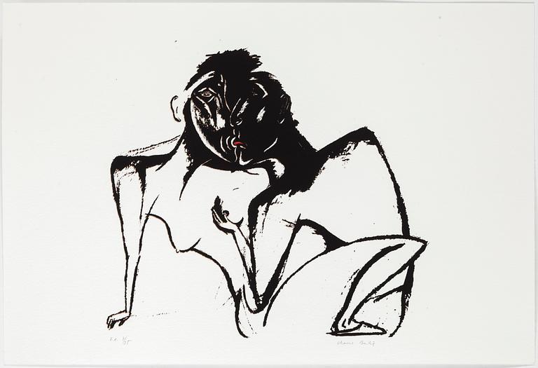 CHANNA BANKIER, mapp med 8 färgserigrafier, signerade och numrerade EA 7/25 .