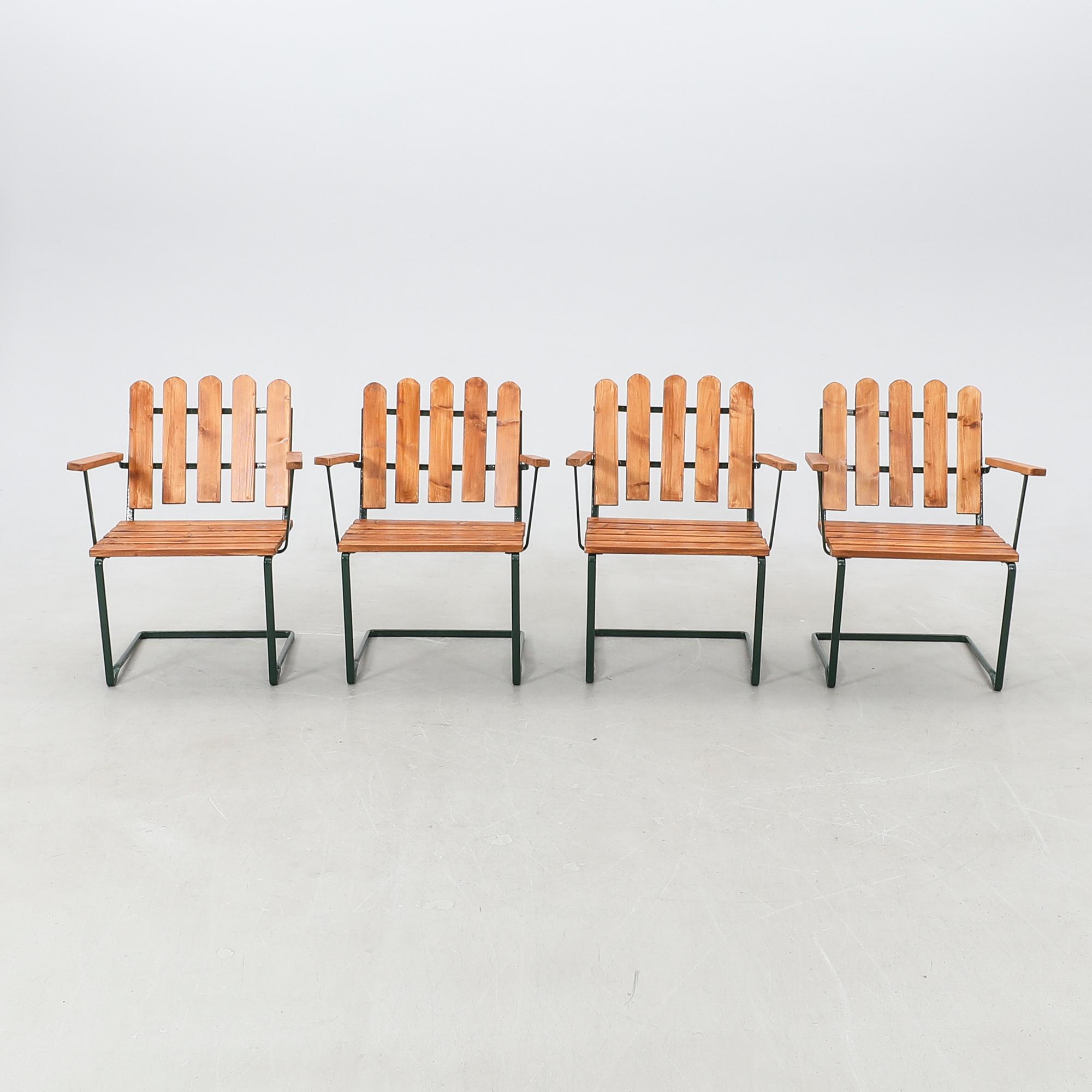 Arthur Lindquist Karmstolar 4 st "A2" Grythyttan 1900-talets senare del.