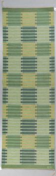 Carl Malmsten, matto, a runner, "Capella", flat weave, ca 303 x 98 cm, signed CM.