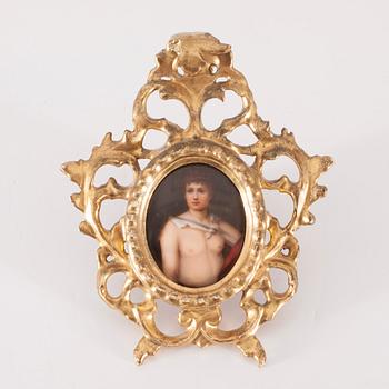 MINIATYR, porslin, Florens, Italien 1800-tal.