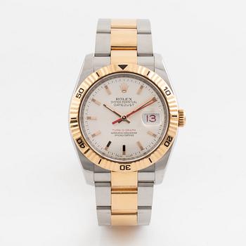 Rolex, Oyster Perpetual, Datejust, Turn-O-Graph, Chronometer, armbandsur, 36 mm.