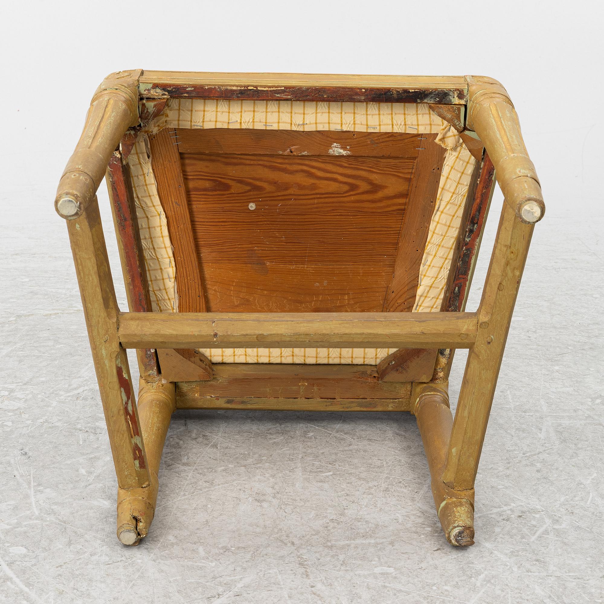 Chair, Gustavian, late 18th century.