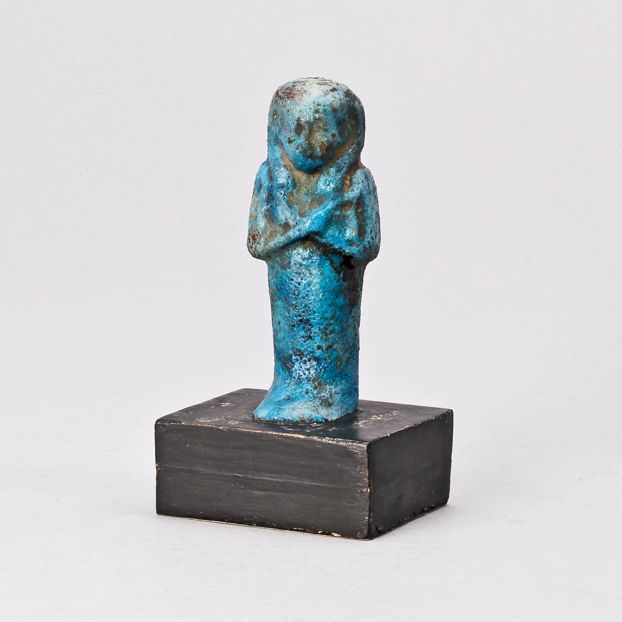 USCHEBTI, fajans, troligen 21:a dynastin, Egypten.