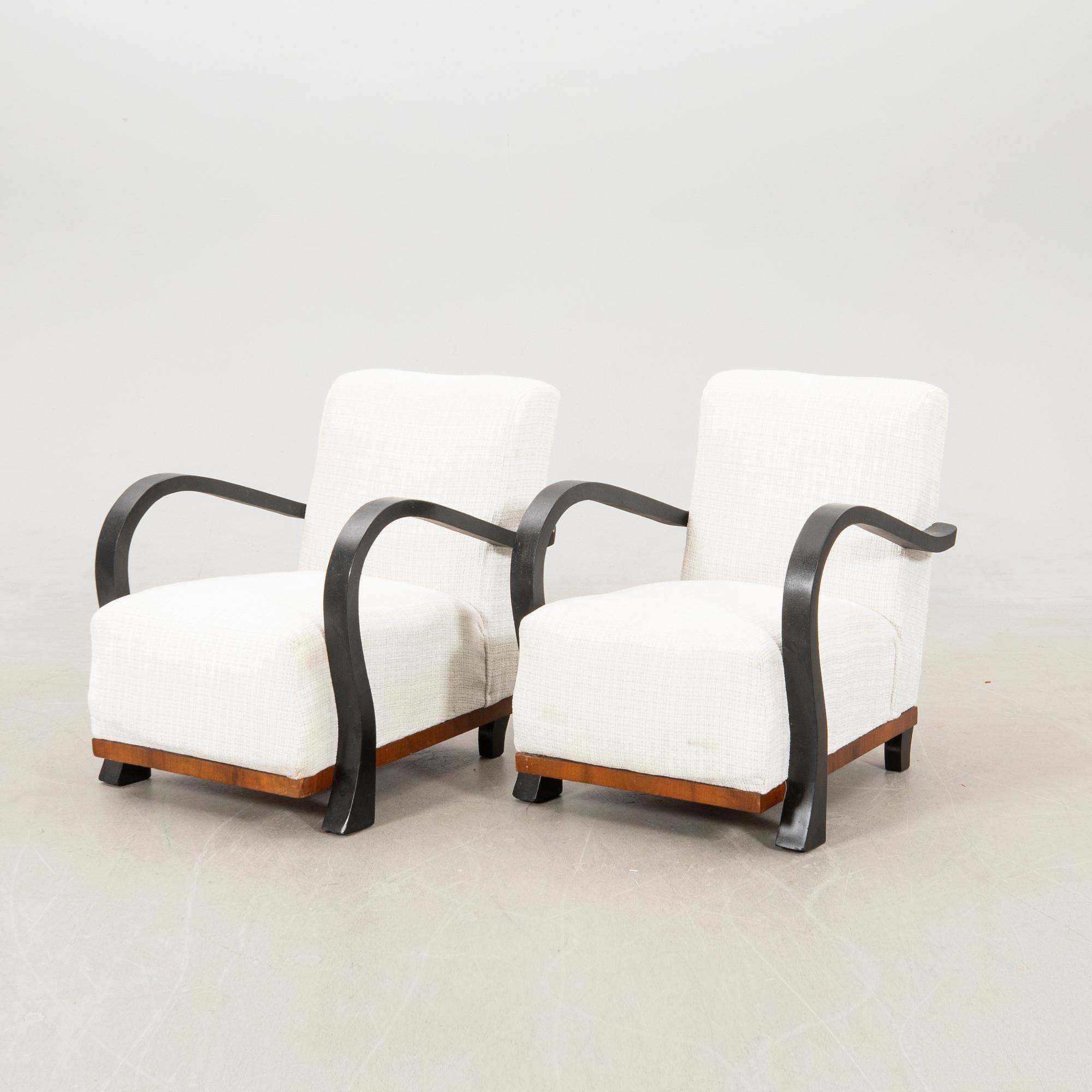 Fåtöljer ett par Art Deco 1900-talets första hälft.