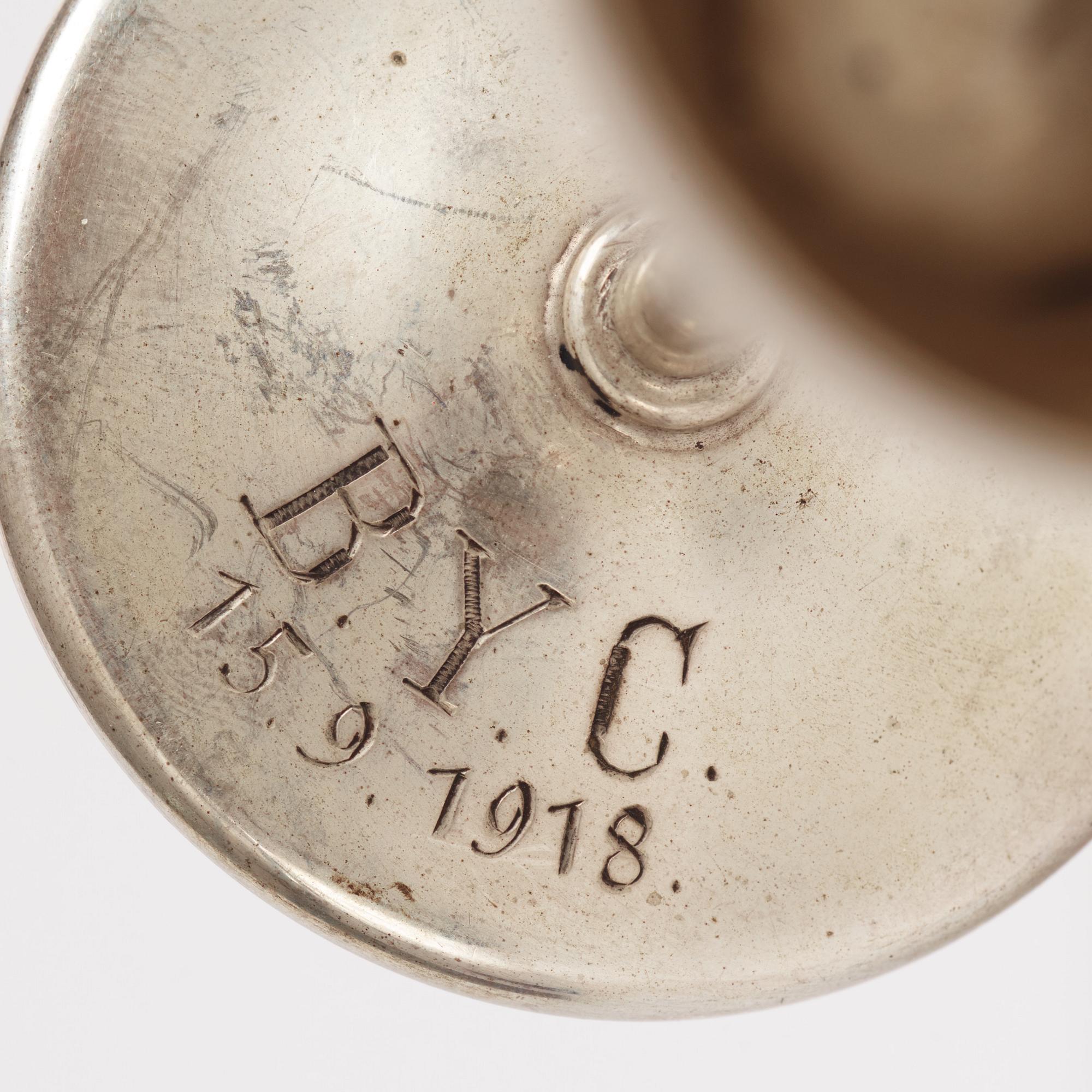 3 st prisbägare samt 1 pokal, Tyskland, 1900-tal.