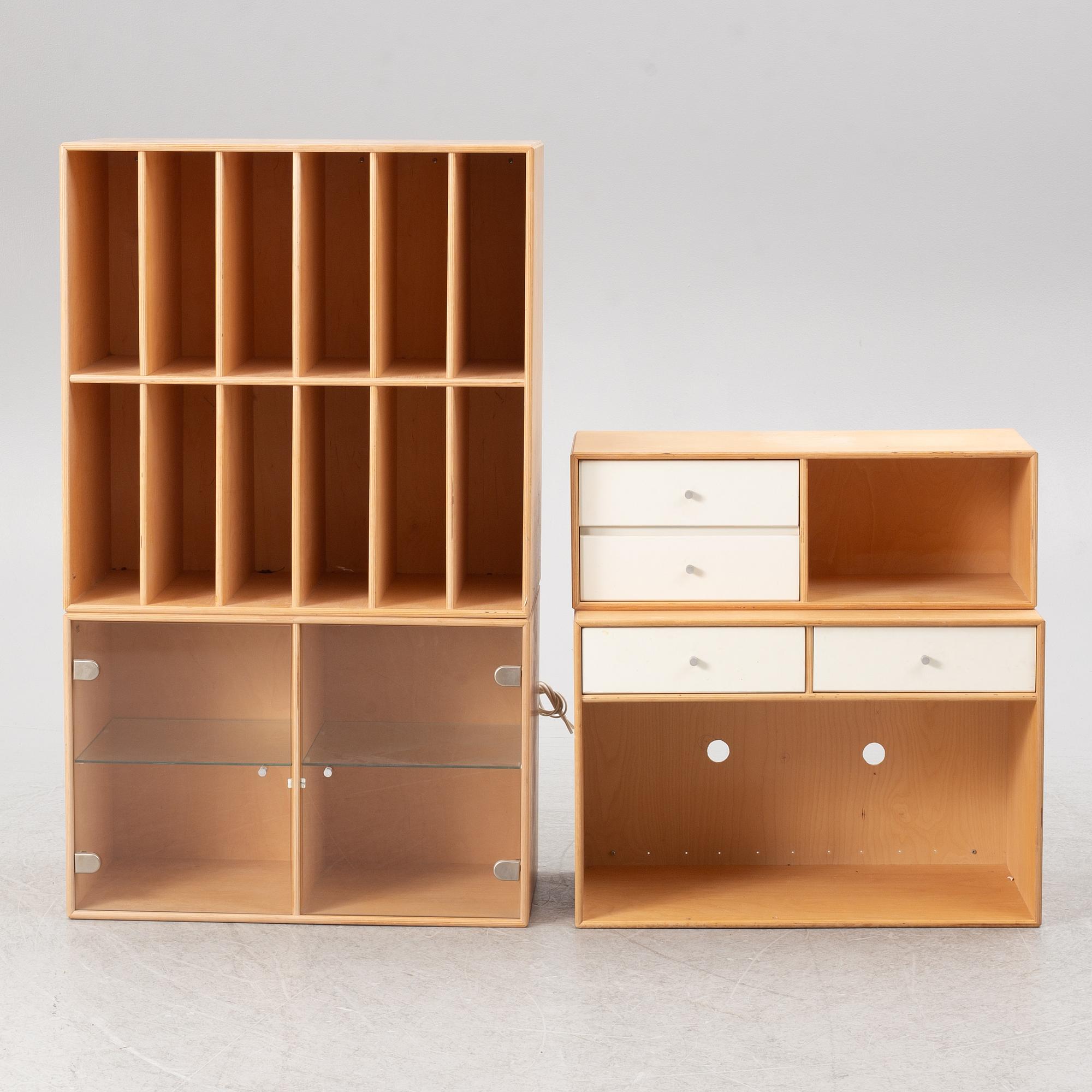 Peter J Lassen, hyllsystem, 4 delar, "Montana", Montana Møbler, Danmark.