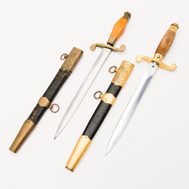 Two mid 20th Century Soviet military daggers.