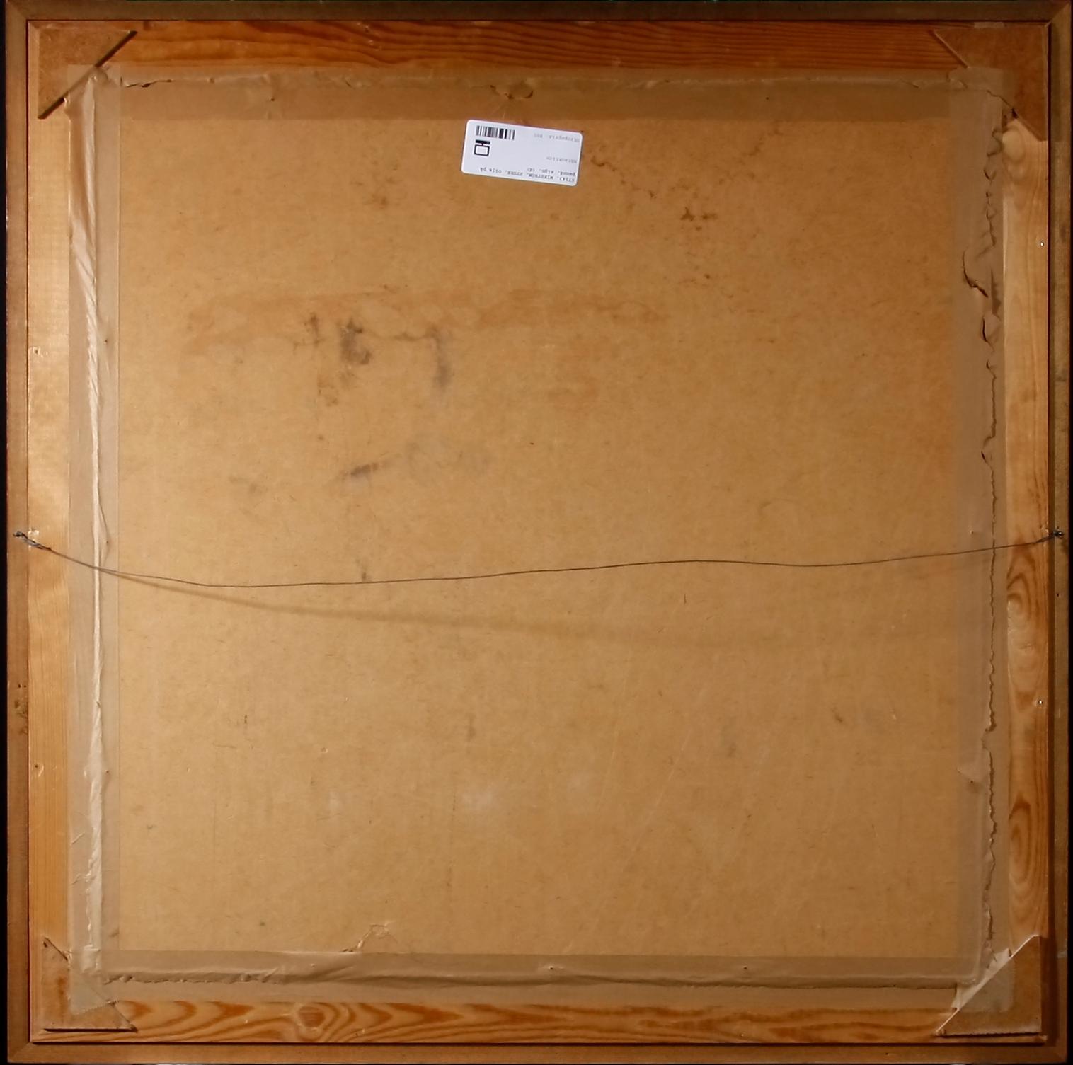 WIKSTRÖM, STURE. Olja på pannå, sign.