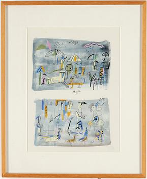 MADELEINE PYK, mixed media, signed.