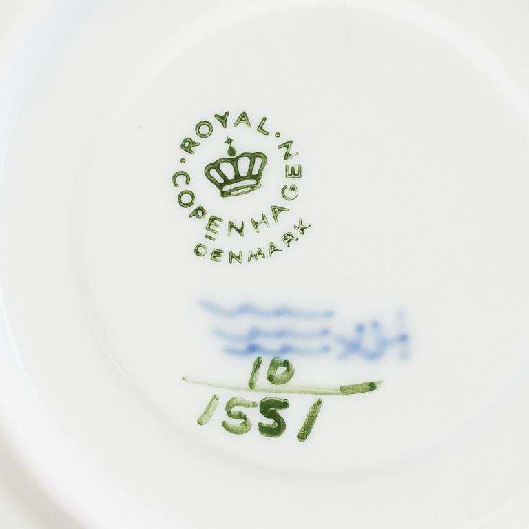 A 28 piece porcelain dinner service from Royal Copenhagen, Denmark.