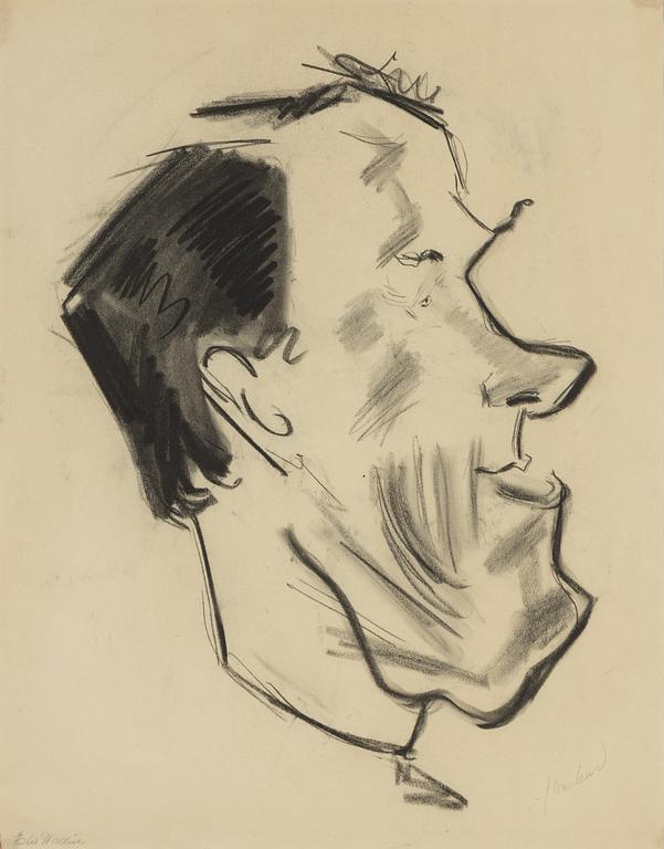 John Jon-And, charcoal drwaing on paper, signed Jon-And.